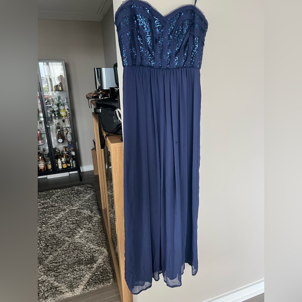 BCBG Paris Strapless Sequin Dress